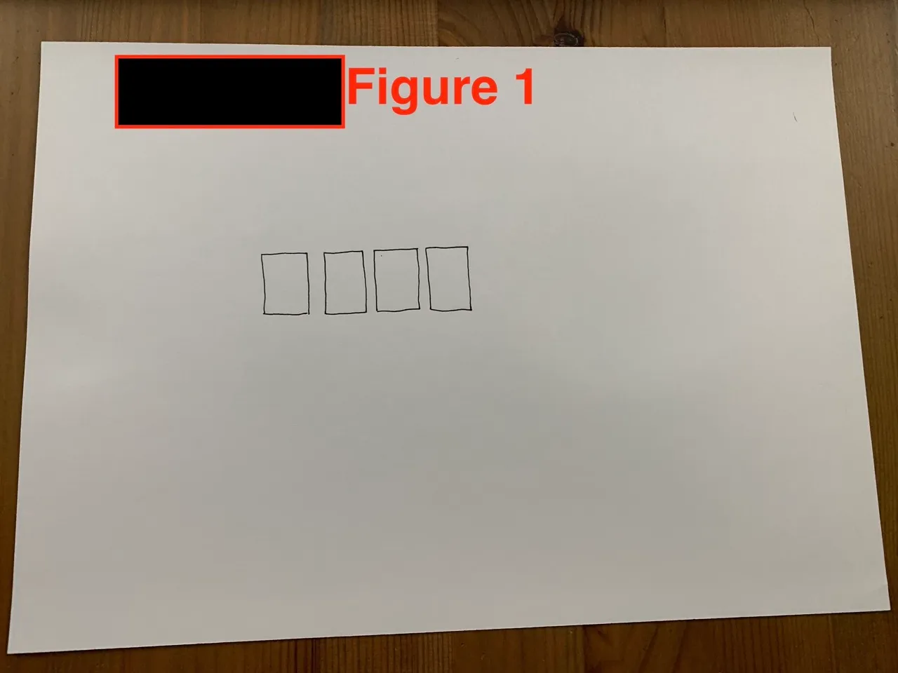 Figure 1 - Four rectangles representing game stamps